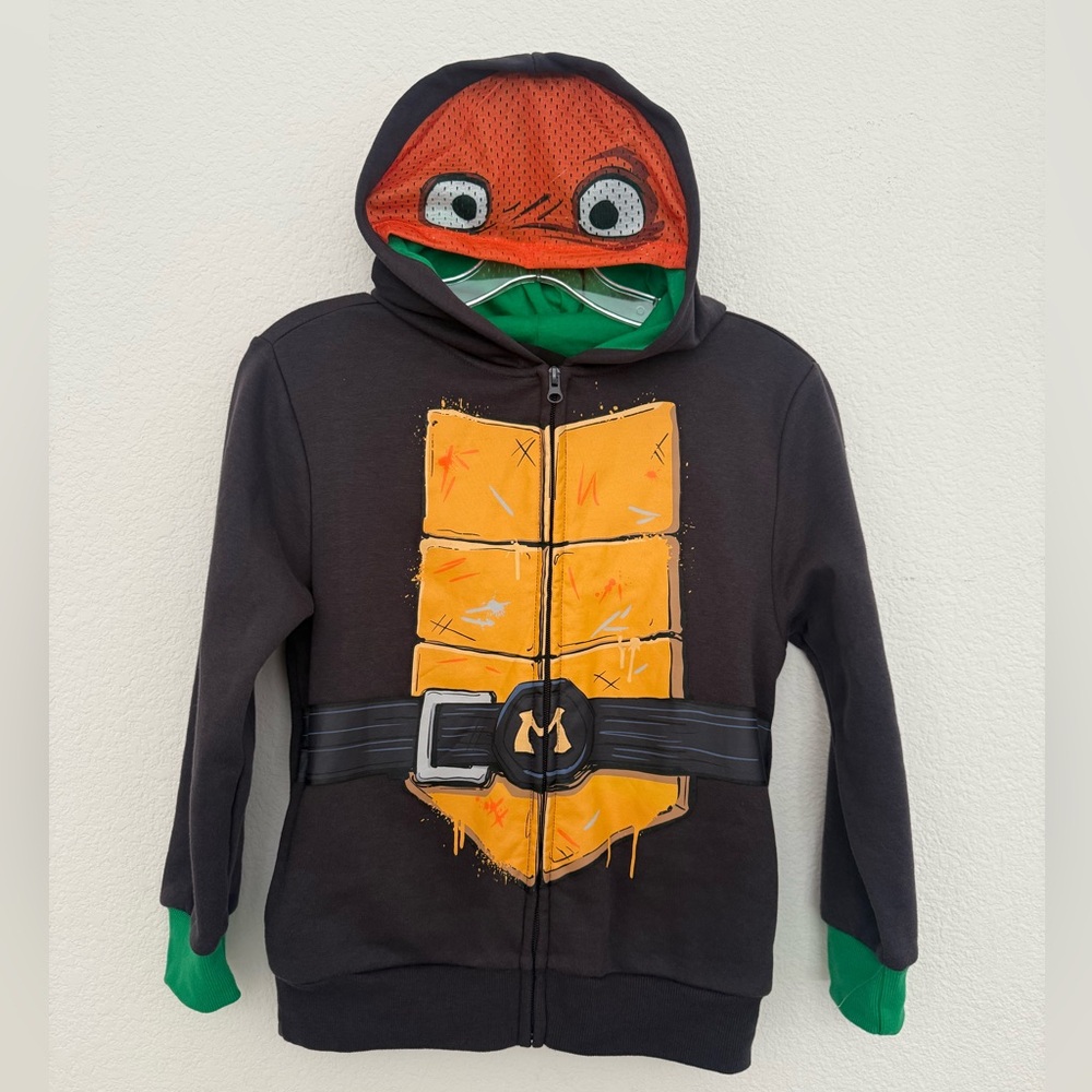 Nickelodeon TMNT Mutant Mayhem Michelangelo Hoodie - Boys M